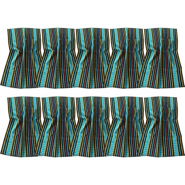 10-piece Grubentuch set 100% cotton: Absorbent dish towel & multipurpose cloth, turquoise-black - Robust drying towel for home & hospitality