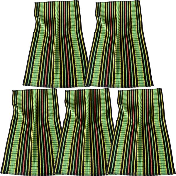 5-pack Grubentuch 100% cotton: Absorbent dish towel & multipurpose cloth, green-black - Robust drying towel for home & hospitality
