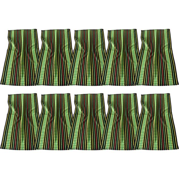 10-piece Grubentuch set 100% cotton: Absorbent dish towel & multipurpose cloth, green-black - Robust drying towel for home & food service