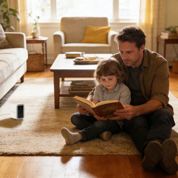 WiFi solar surveillance camera outdoors 3MP, self-sufficient IP66 wireless camera with floodlight, app control, PIR sensor & intercom, white