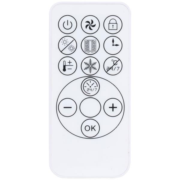 Powerful convector heater incl. remote control 2000W - 2 heat settings, turbo function, overheat protection & energy-saving mode – fast & efficient