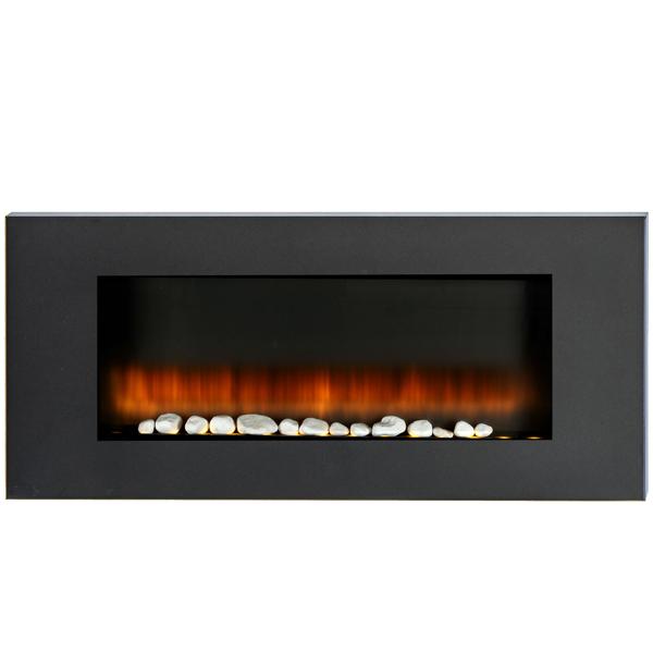 Riscaldatore a parete di lusso 2000W – Elegante stufa elettrica a caminetto per soggiorno e camera da letto con realistico effetto fiamma LED, termostato & timer