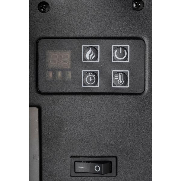 Riscaldatore a parete di lusso 2000W – Elegante stufa elettrica a caminetto per soggiorno e camera da letto con realistico effetto fiamma LED, termostato & timer