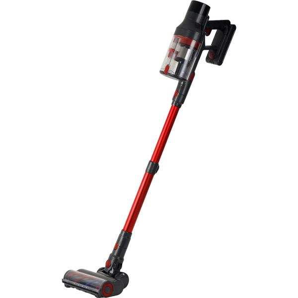 Zyklon Akku Staubsauger 27 kPa, 430W kabelloser Handstaubsauger mit HEPA Filter, LED Beleuchtung, Teleskoprohr und 4 Saugstufen, 0,7L Staubbehälter