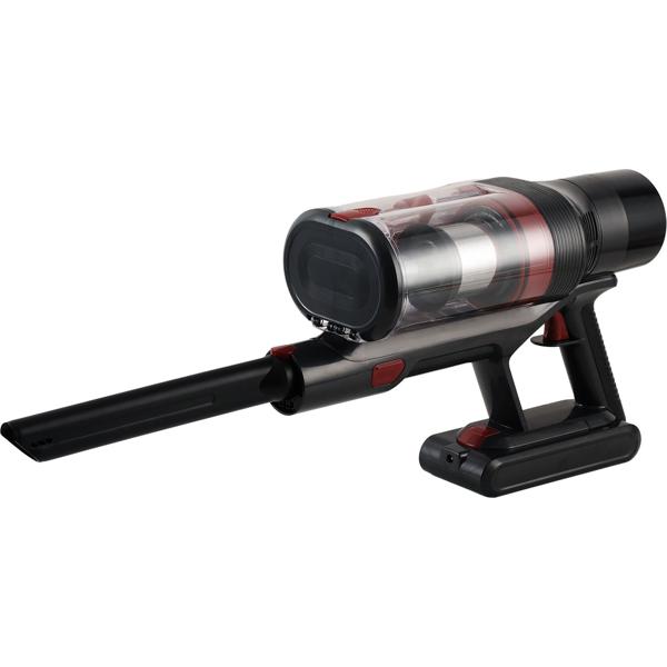 Zyklon Akku Staubsauger 27 kPa, 430W kabelloser Handstaubsauger mit HEPA Filter, LED Beleuchtung, Teleskoprohr und 4 Saugstufen, 0,7L Staubbehälter