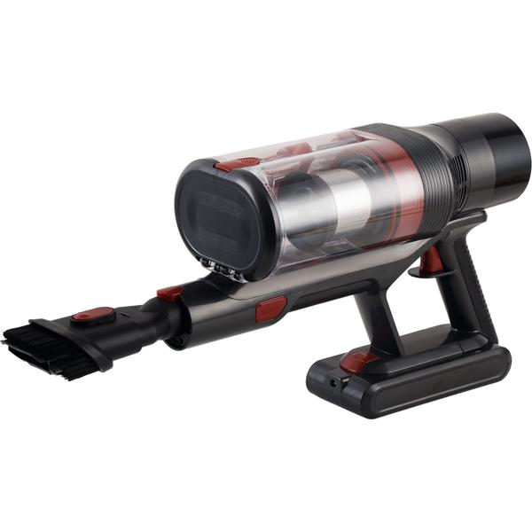 Zyklon Akku Staubsauger 27 kPa, 430W kabelloser Handstaubsauger mit HEPA Filter, LED Beleuchtung, Teleskoprohr und 4 Saugstufen, 0,7L Staubbehälter