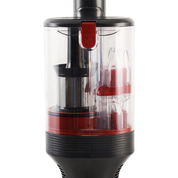 Zyklon Akku Staubsauger 27 kPa, 430W kabelloser Handstaubsauger mit HEPA Filter, LED Beleuchtung, Teleskoprohr und 4 Saugstufen, 0,7L Staubbehälter