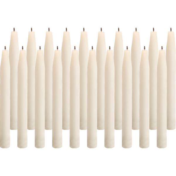 Taper candles 20-piece set Champagne – Stylish dinner candles – High quality, long burn time for festive occasions, Advent wreath & decor