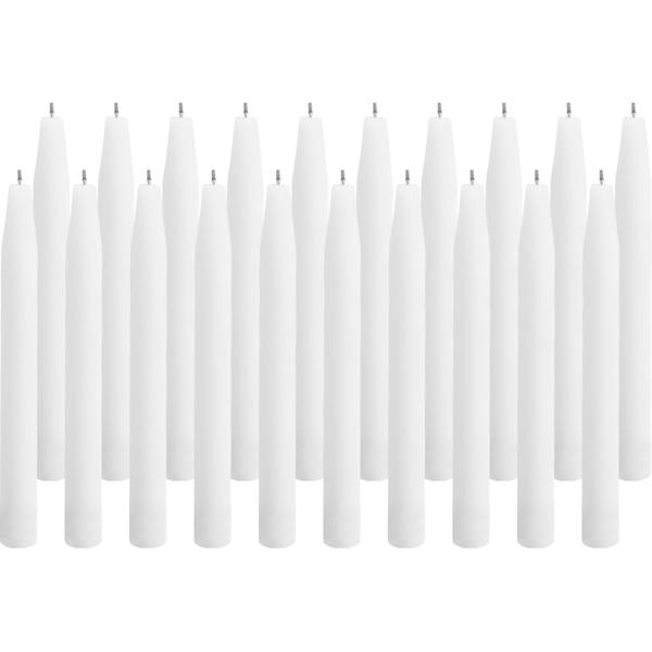 Spitzkerzen 20er Set Weiss – Stilvolle Tafelkerzen – Hohe Qualität, lange Brenndauer für festliche Anlässe, Adventskranz & Deko