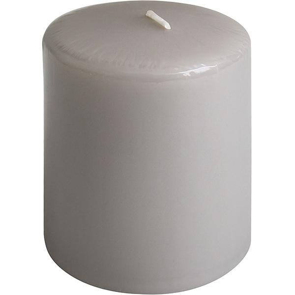 Set di 2 candele a colonna taupe – candela rustica in cera, Ø 6 x 8 cm – lunga durata di combustione per occasioni festive, Avvento, Natale o decorazioni d’atmosfera
