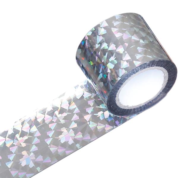 Set 2 nastri dissuasori riflettenti per uccelli 45 m x 5 cm – Allontanamento efficace tramite riflessi di luce e movimento – Nastri senza chimica per giardino e balcone
