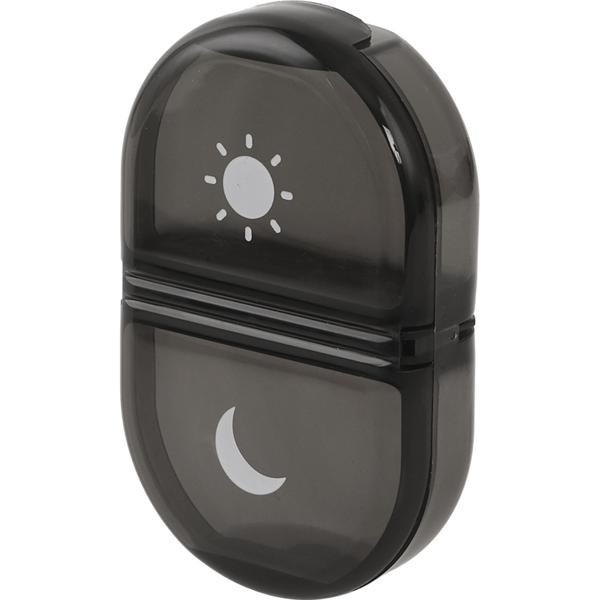 Set of 2 medication boxes 7 days – pill box 7 days 2 compartments morning evening – tablet box for one week – weekly medication dispenser – LFGB tested