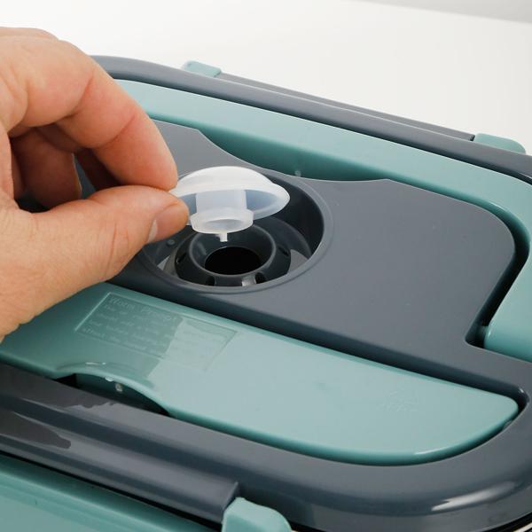 Lunch box électrique 60W – chauffe-plats en acier inoxydable 1,5L (12V/24V) & prise secteur – incl. sac isotherme, couverts en acier inoxydable & boîte supplémentaire 375ml