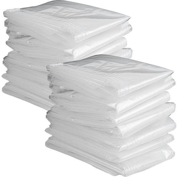 2-pack premium vacuum storage bag set with 15 pieces in 5 sizes for clothing & bed linen – reusable space-savers for travel & wardrobe – transparent