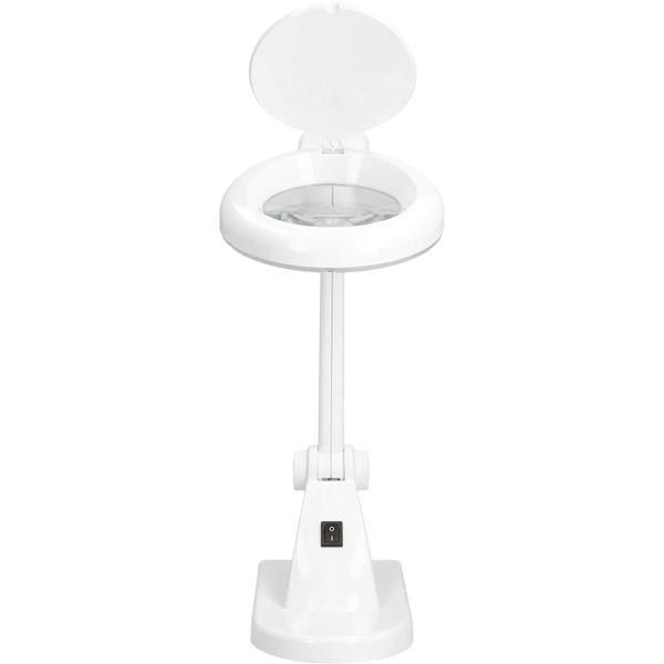 LED-Lupenleuchte, 1,75x Vergrösserung, 6W, 400 Lumen, Linse mit Ø90 mm  - Präzise Arbeitsleuchte für Handarbeit, Kosmetik, Basteln, Reparaturen