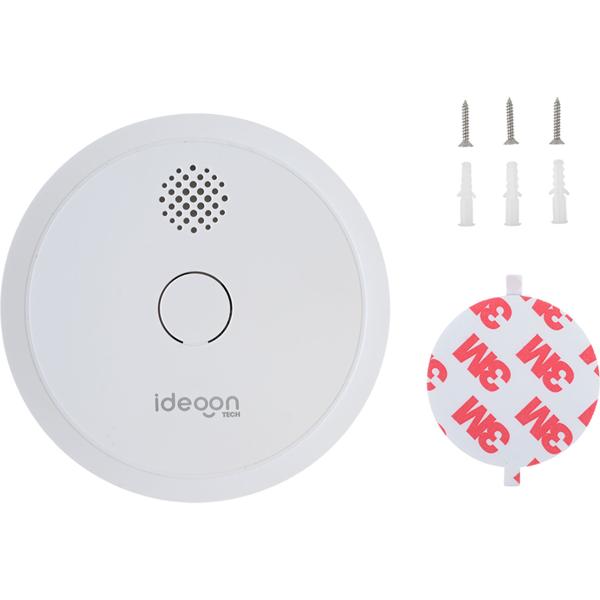 Set of 3 WiFi smoke detectors with app notifications – smartly connected fire alarm to EN 14604 with 85 dB alarm & 5-year CR123A battery life
