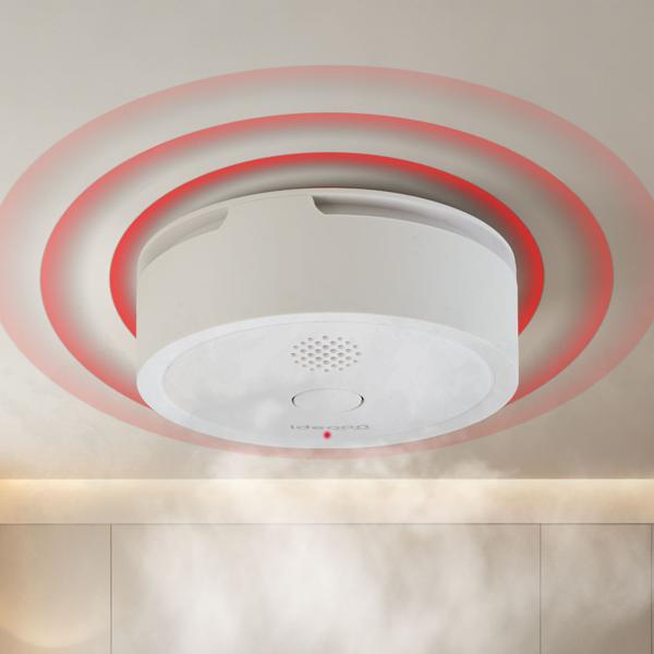 Set of 3 WiFi smoke detectors with app notifications – smartly connected fire alarm to EN 14604 with 85 dB alarm & 5-year CR123A battery life