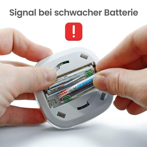 Digitaler Kohlenmonoxid-Detektor, CO-Melder mit LCD-Anzeige, optischem & akustischem Warnsignal, DIN EN 50291 zertifiziert