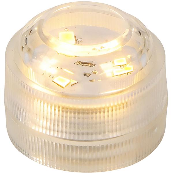 Set da 4 tea light LED bianco caldo, IP68 impermeabili per piscina, vasca da bagno, piatti decorativi, luce subacquea, decorazione da giardino - sommergibili e d‘atmosfera