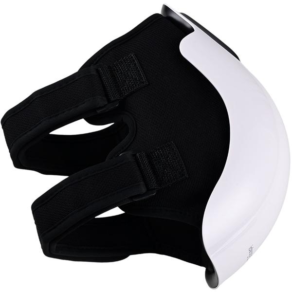 Appareil de massage wellness pour genou avec chaleur infrarouge, laser froid & vibrations – relaxant, bienfaisant & sans fil avec écran tactile LED moderne