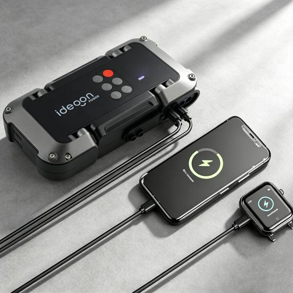 High‑performance 2‑in‑1 car jump starter and compressor – reliable 18,000mAh power bank with integrated 150 PSI air pump for 12V engines