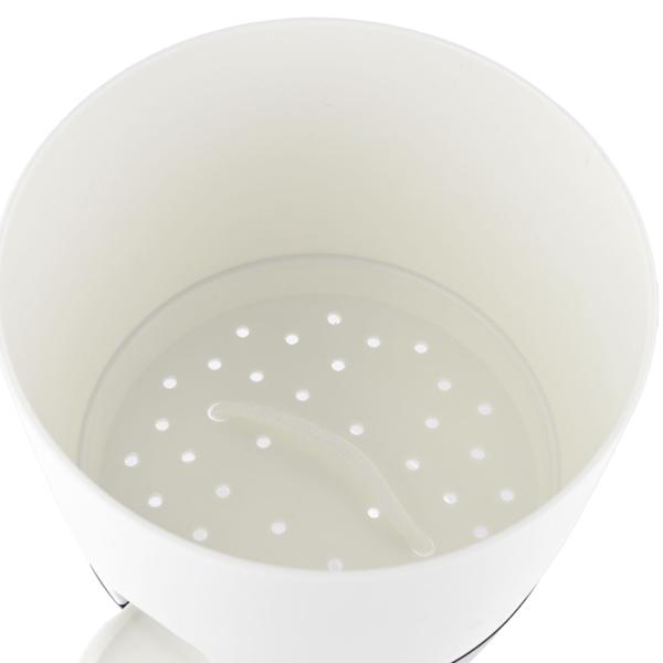 3er-Set Blumentopf selbstbewässernd 18.5cm aus Kunststoff: modernes Pflanzgefäss mit Bewässerungssystem - Wasserspeicher & Docht für Zimmerpflanzen