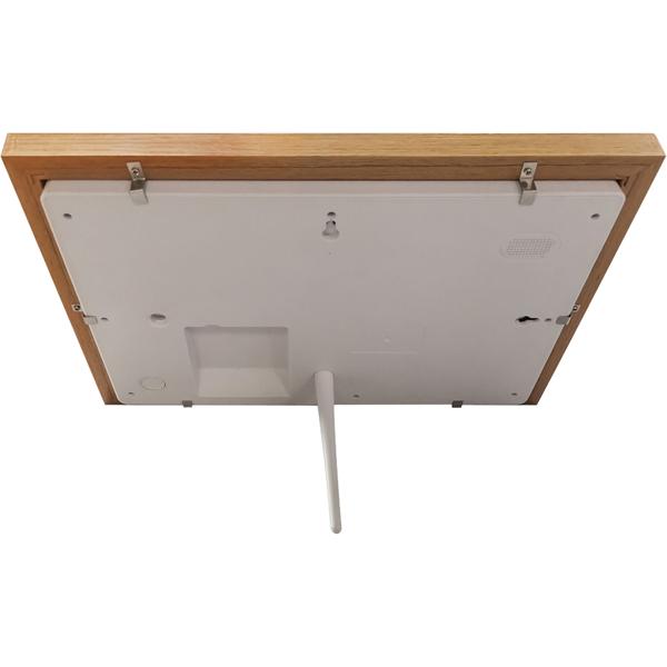 Cadre photo numérique Wi‑Fi 10,1 pouces bois clair : partage de photos via l’application Frameo, écran tactile IPS, 16 Go de mémoire – cadeau idéal pour la famille et les amis