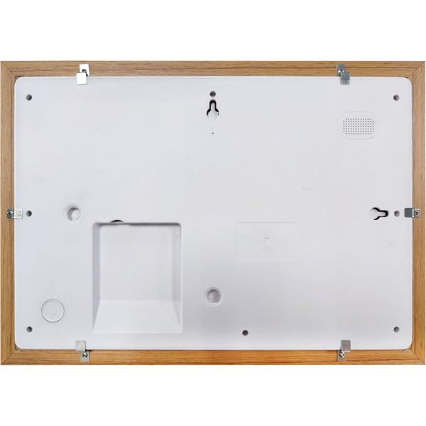 Cadre photo numérique Wi‑Fi 10,1 pouces bois clair : partage de photos via l’application Frameo, écran tactile IPS, 16 Go de mémoire – cadeau idéal pour la famille et les amis