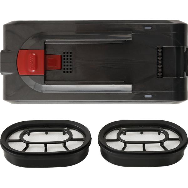 Batterie de rechange & set de 2 filtres de rechange pour aspirateur cyclonique CH11953, 29,5 V / 2200 mAh