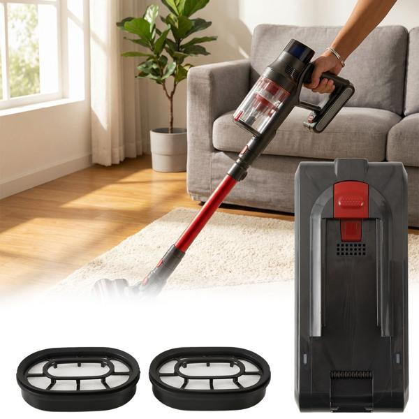 Batterie de rechange & set de 2 filtres de rechange pour aspirateur cyclonique CH11953, 29,5 V / 2200 mAh