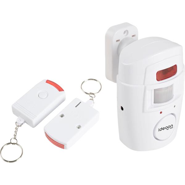 Affidabile impianto di allarme PIR con 2 telecomandi – Potente allarme casa da 105 dB e protezione antieffrazione per garage, ufficio e stanze – Montaggio semplice
