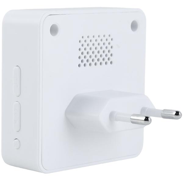 Campanello wireless con segnale LED e raggio d’azione 150 m – Suoneria senza fili con 58 toni, 4 livelli di volume e funzione silenziosa, ricezione eccellente