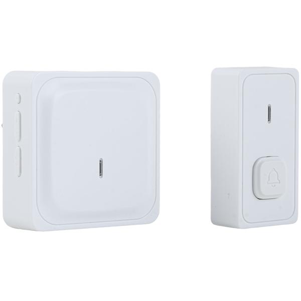 Campanello wireless con segnale LED e raggio d’azione 150 m – Suoneria senza fili con 58 toni, 4 livelli di volume e funzione silenziosa, ricezione eccellente