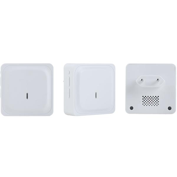 Campanello wireless con segnale LED e raggio d’azione 150 m – Suoneria senza fili con 58 toni, 4 livelli di volume e funzione silenziosa, ricezione eccellente