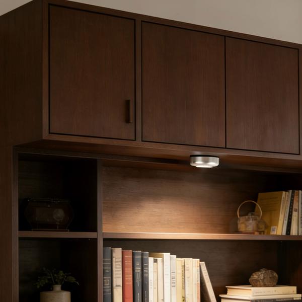 Set da 3 luminose lampade LED sottopensile con touch-control, luci da armadio a batteria, autoadesive – push‑lights senza cavo per armadi