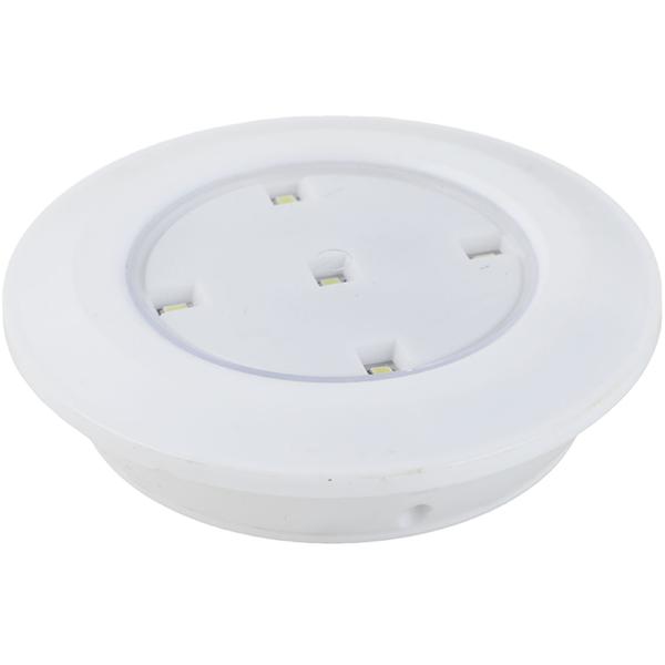Lampes LED sous meuble set de 3 avec télécommande & fonction tactile – à piles, dimmables blanc neutre – spots autoadhésifs avec minuterie Ø9x2cm 3W