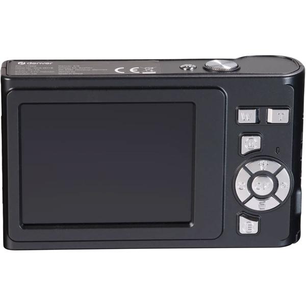 Digital photo camera 48MP Full HD video, 5.0 megapixel CMOS sensor, black – compact camera for beginners & travel