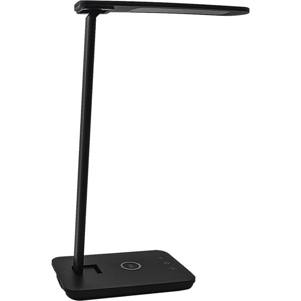 LED desk lamp with charging station - table light 3000-7000K, touch control, 10W QI wireless charging station - for office/home office & bedside table