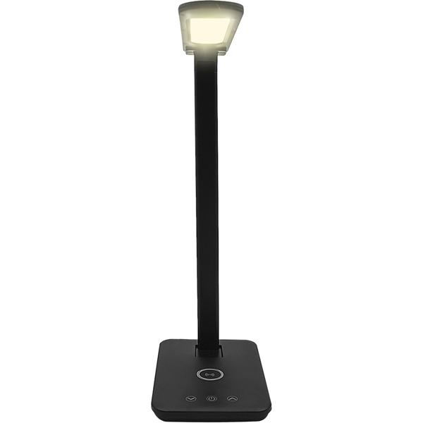 LED desk lamp with charging station - table light 3000-7000K, touch control, 10W QI wireless charging station - for office/home office & bedside table