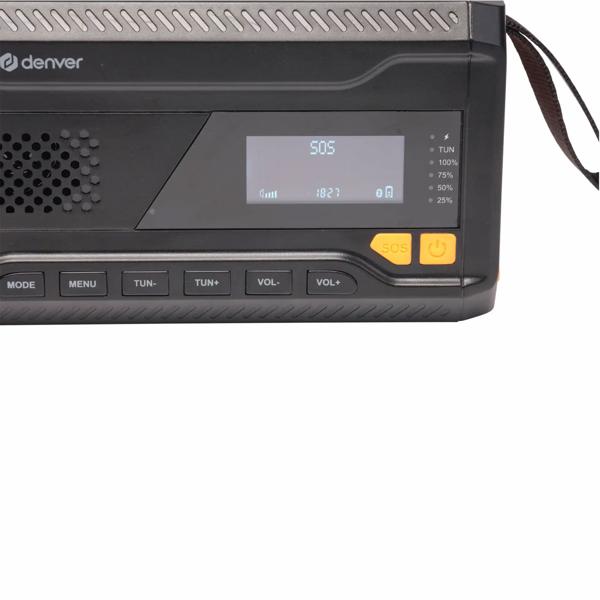 DAB+/FM Solar Kurbelradio mit SOS-Funktion & Warnmeldungen: 2000mAh Powerbank, Taschenlampe, Akku & USB - Ideal für Outdoor, Camping & Vorsorge