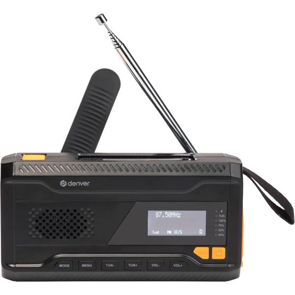 DAB+/FM Solar Kurbelradio mit SOS-Funktion & Warnmeldungen: 2000mAh Powerbank, Taschenlampe, Akku & USB - Ideal für Outdoor, Camping & Vorsorge