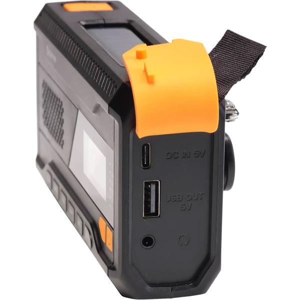 DAB+/FM Solar Kurbelradio mit SOS-Funktion & Warnmeldungen: 2000mAh Powerbank, Taschenlampe, Akku & USB - Ideal für Outdoor, Camping & Vorsorge