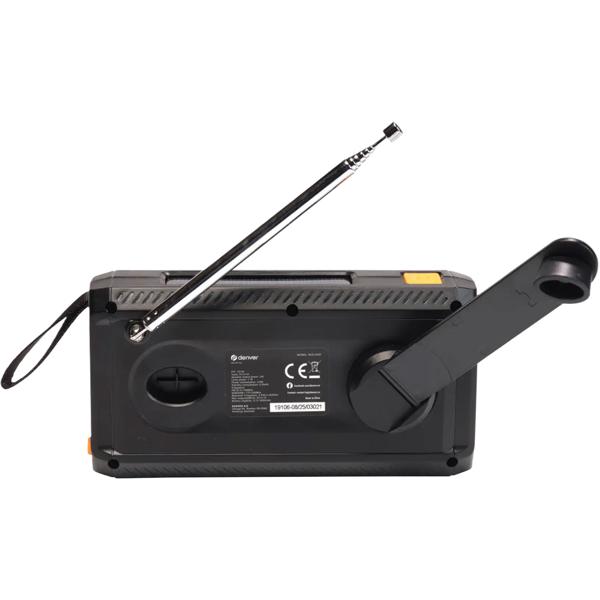 DAB+/FM Solar Kurbelradio mit SOS-Funktion & Warnmeldungen: 2000mAh Powerbank, Taschenlampe, Akku & USB - Ideal für Outdoor, Camping & Vorsorge