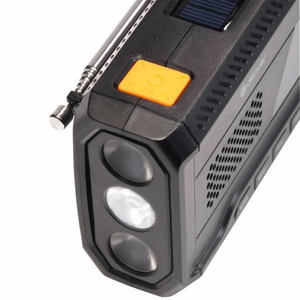 DAB+/FM Solar Kurbelradio mit SOS-Funktion & Warnmeldungen: 2000mAh Powerbank, Taschenlampe, Akku & USB - Ideal für Outdoor, Camping & Vorsorge