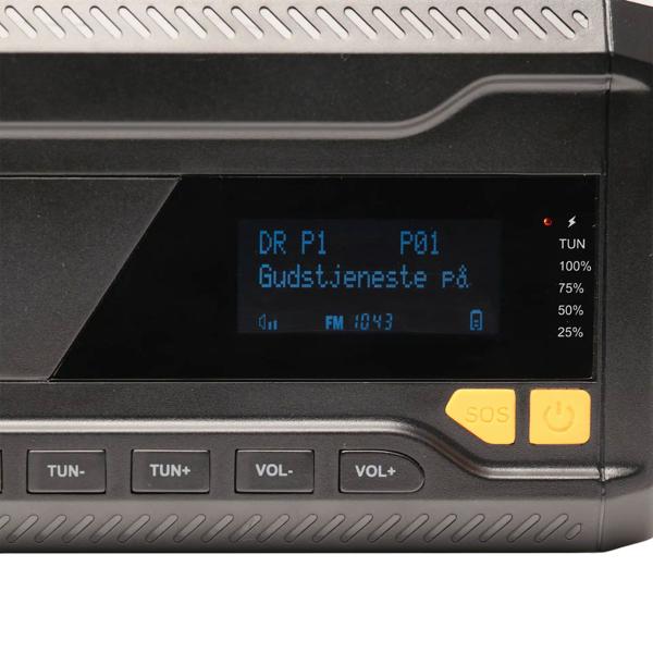 DAB+/FM Solar Kurbelradio mit SOS-Funktion & Warnmeldungen: 2000mAh Powerbank, Taschenlampe, Akku & USB - Ideal für Outdoor, Camping & Vorsorge