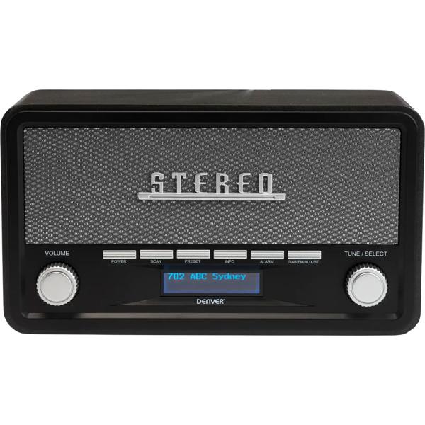 Edles Retro Tischradio: DAB+ Digitalradio, FM, Bluetooth, Wecker - Multifunktionale Audio-Anlage, perfekt für Schlaf- & Wohnzimmer oder Küche