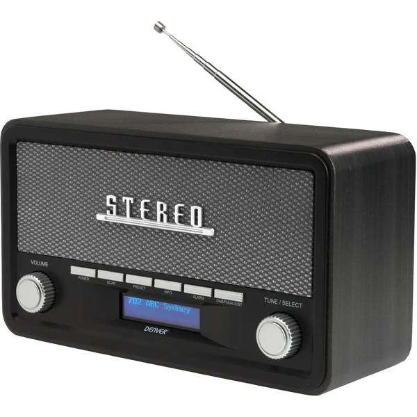 Edles Retro Tischradio: DAB+ Digitalradio, FM, Bluetooth, Wecker - Multifunktionale Audio-Anlage, perfekt für Schlaf- & Wohnzimmer oder Küche