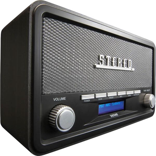 Edles Retro Tischradio: DAB+ Digitalradio, FM, Bluetooth, Wecker - Multifunktionale Audio-Anlage, perfekt für Schlaf- & Wohnzimmer oder Küche