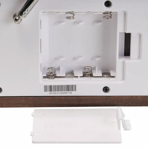 DAB+ & PLL FM-Radio Dunkle Holzoptik, Wecker mit Senderspeicher: Perfekt für Wohn- & Schlafzimmer oder Küche - kristallklarer Empfang, Teleskopantenne