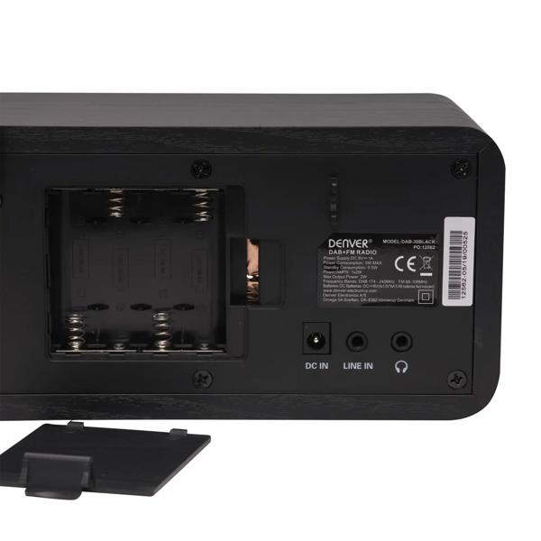 DAB+ & PLL FM-Radio Schwarz, Wecker mit Senderspeicher: Perfekt für Wohn- & Schlafzimmer oder Küche - kristallklarer Empfang, Teleskopantenne